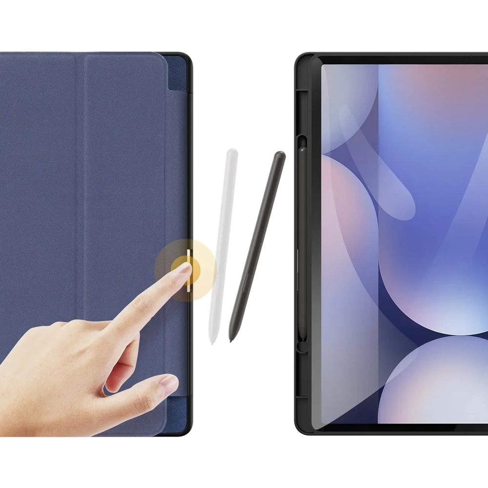 Etui Dux Ducis Domo na Samsung Galaxy Tab S10 Plus / S9 Plus / S9 FE Plus niebieskie