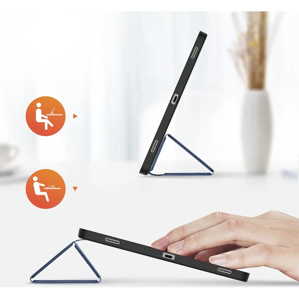 Etui Dux Ducis Domo na Samsung Galaxy Tab S10 Plus / S9 Plus / S9 FE Plus niebieskie