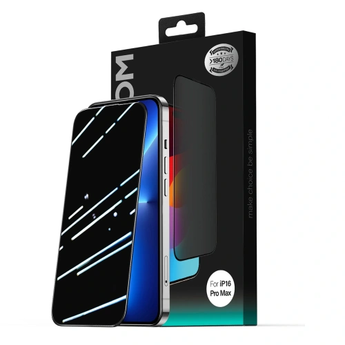 Kup Joyroom JR-MLG0281 sticlă temperată 2.5D rezistentă la praf cu ramă neagră pentru Apple iPhone 16 Pro - JYR1168 - {ean13} - Sklep Home Screen
