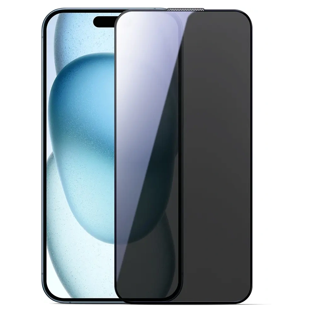 Szkło hartowane Joyroom JR-MLG0283 2.5D Dustproof prywatyzujące z czarną ramką Apple iPhone 16 Pro Max