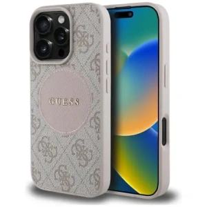 Buy Guess 4G Circle Classic Logo MagSafe Apple iPhone 16 Pro Max pink - GUE4483 - {ean13} - Home Screen Store Europe