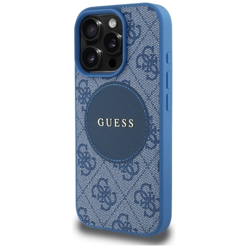 Kup Etui Guess 4G Circle Classic Logo MagSafe do Apple iPhone 16 Pro niebieski - GUE4484 - {ean13} - Sklep Home Screen