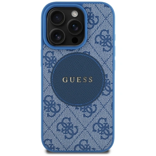 Kup Etui Guess 4G Circle Classic Logo MagSafe do Apple iPhone 16 Pro niebieski - GUE4484 - {ean13} - Sklep Home Screen