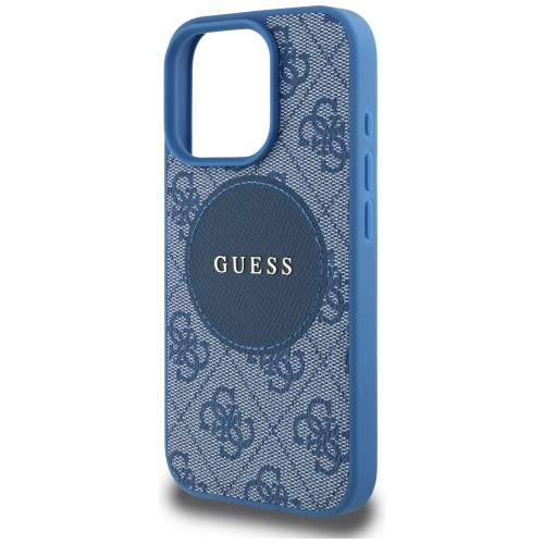 Kup Etui Guess 4G Circle Classic Logo MagSafe do Apple iPhone 16 Pro niebieski - GUE4484 - {ean13} - Sklep Home Screen