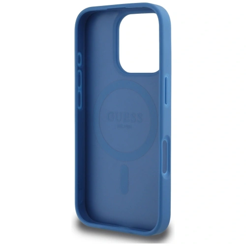 Kup Etui Guess 4G Circle Classic Logo MagSafe do Apple iPhone 16 Pro niebieski - GUE4484 - {ean13} - Sklep Home Screen
