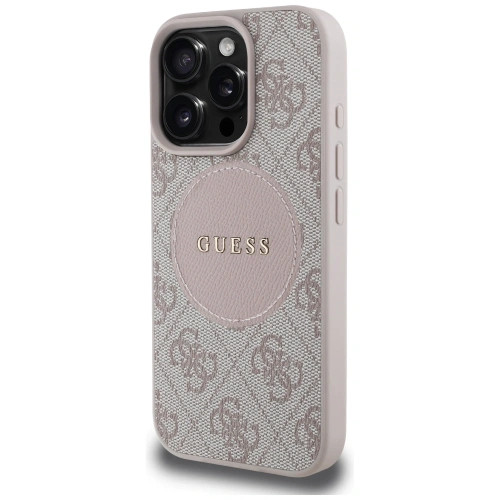 Kup Guess 4G Circle Classic Logo MagSafe Apple iPhone 16 Pro roz - GUE4485 - {ean13} - Sklep Home Screen