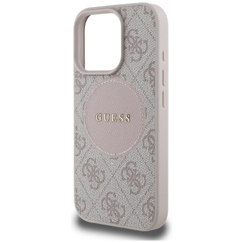 Kup Etui Guess 4G Circle Classic Logo MagSafe do Apple iPhone 16 Pro różowy - GUE4485 - {ean13} - Sklep Home Screen