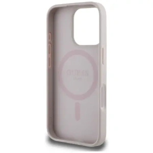 Kup Etui Guess 4G Circle Classic Logo MagSafe do Apple iPhone 16 Pro różowy - GUE4485 - {ean13} - Sklep Home Screen