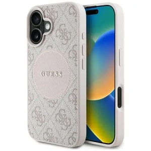 Buy Guess 4G Circle Classic Logo MagSafe Apple iPhone 16 pink - GUE4486 - {ean13} - Home Screen Store Europe