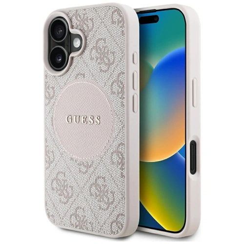 Kup Guess 4G Circle Classic Logo MagSafe Apple iPhone 16 roz - GUE4486 - {ean13} - Sklep Home Screen