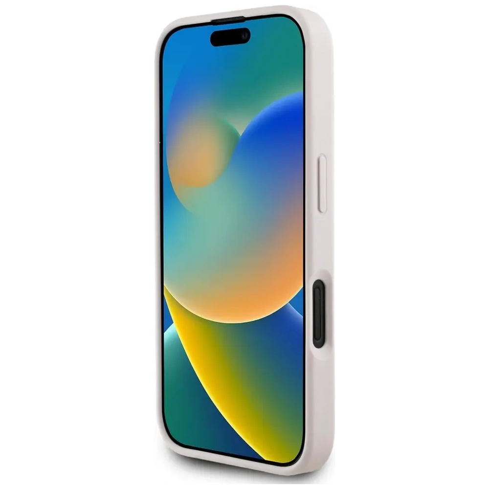 Etui Guess 4G Circle Classic Logo MagSafe do Apple iPhone 16 różowy