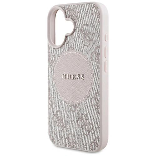 Kup Guess 4G Circle Classic Logo MagSafe Apple iPhone 16 pink - GUE4486 - {ean13} - Sklep Home Screen