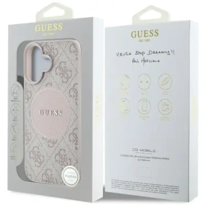 Kup Guess 4G Circle Classic Logo MagSafe Apple iPhone 16 rózsaszín - GUE4486 - {ean13} - Sklep Home Screen