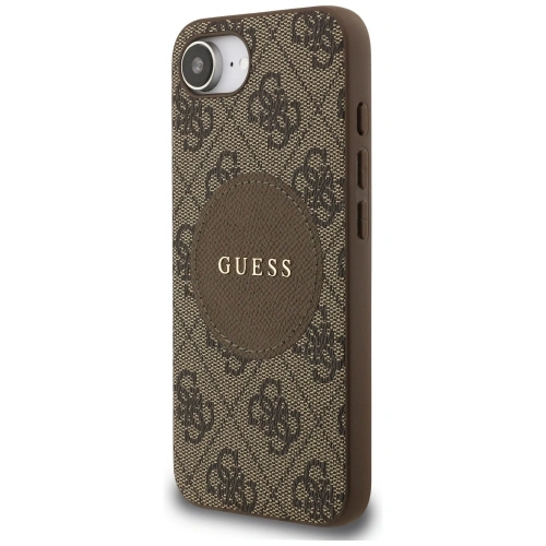 Buy Guess 4G Circle Classic Logo MagSafe Apple iPhone 16e brown - GUE4487 - {ean13} - Home Screen Store Europe