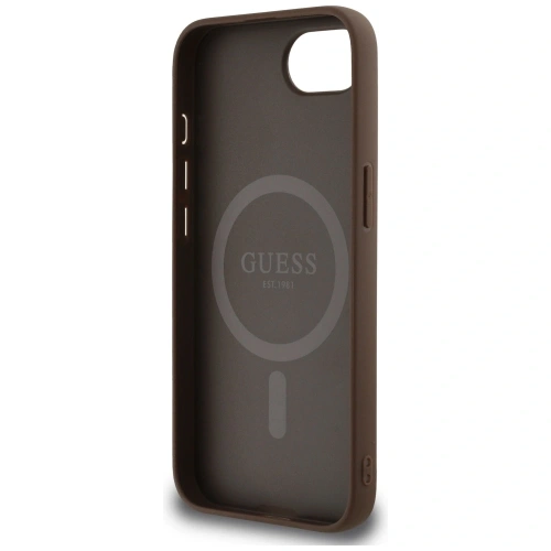 Kup Guess 4G Circle Classic Logo MagSafe Apple iPhone 16e hnědý - GUE4487 - {ean13} - Sklep Home Screen