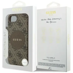 Buy Guess 4G Circle Classic Logo MagSafe Apple iPhone 16e brown - GUE4487 - {ean13} - Home Screen Store Europe