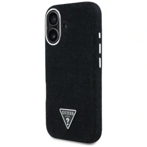 Buy Guess Denim Triangle Logo MagSafe Apple iPhone 16 black - GUE4488 - {ean13} - Home Screen Store Europe