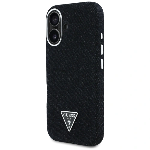 Kup Guess Denim Triangle Logo MagSafe Apple iPhone 16 fekete - GUE4488 - {ean13} - Sklep Home Screen