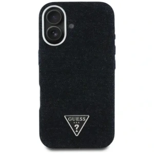 Buy Guess Denim Triangle Logo MagSafe Apple iPhone 16 black - GUE4488 - {ean13} - Home Screen Store Europe