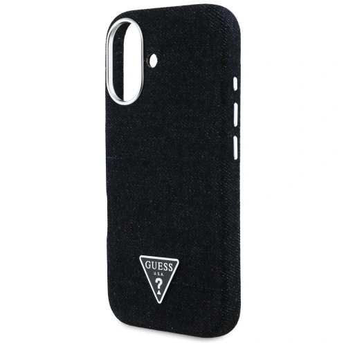 Kup Guess Denim Triangle Logo MagSafe Apple iPhone 16 fekete - GUE4488 - {ean13} - Sklep Home Screen