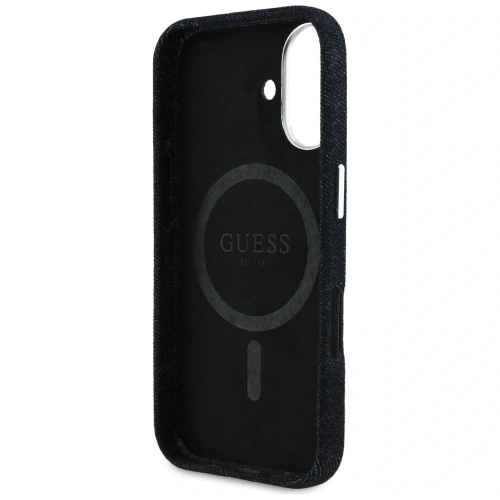 Kup Guess Denim Triangle Logo MagSafe Apple iPhone 16 fekete - GUE4488 - {ean13} - Sklep Home Screen
