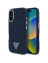 Guess Denim Triangle Logo MagSafe Apple iPhone 16 kék