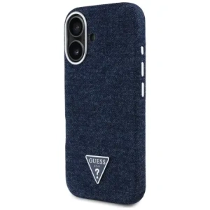 Buy Guess Denim Triangle Logo MagSafe Apple iPhone 16 blue - GUE4489 - {ean13} - Home Screen Store Europe