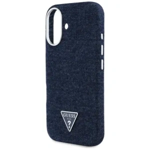 Buy Guess Denim Triangle Logo MagSafe Apple iPhone 16 blue - GUE4489 - {ean13} - Home Screen Store Europe