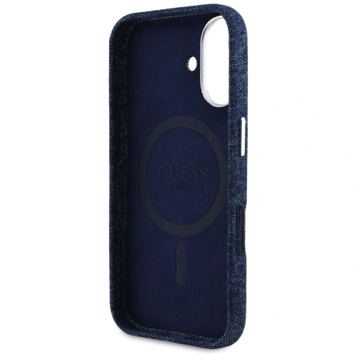 Kup Guess Denim Triangle Logo MagSafe Apple iPhone 16 modrý - GUE4489 - {ean13} - Sklep Home Screen