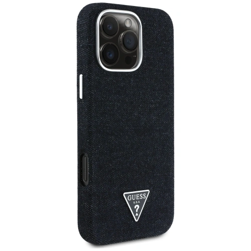 Kup Guess Denim Triangle Logo MagSafe Apple iPhone 16 Pro fekete - GUE4490 - {ean13} - Sklep Home Screen