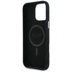Kup Etui Guess Denim Triangle Logo MagSafe do Apple iPhone 16 Pro czarny - GUE4490 - {ean13} - Sklep Home Screen