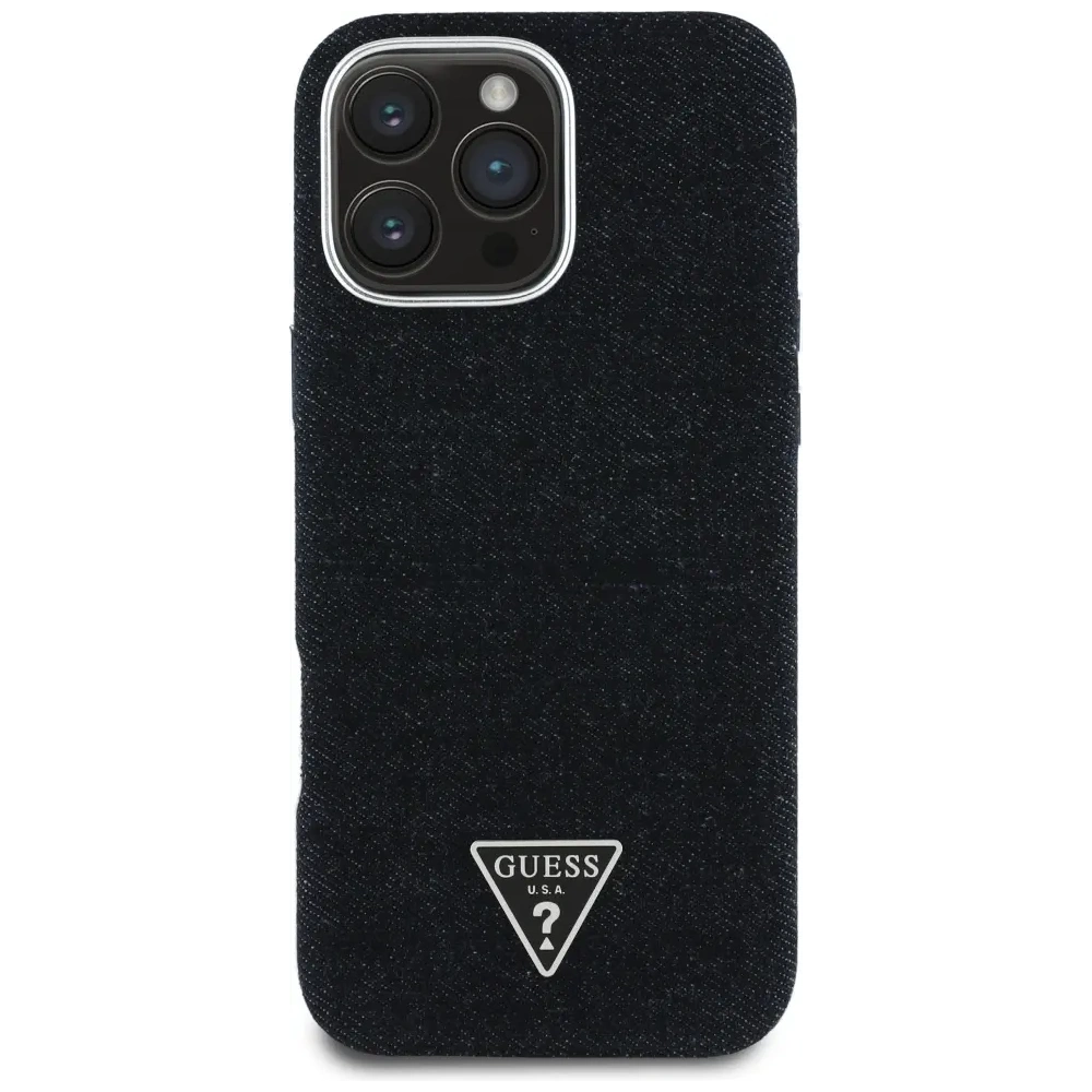 Etui Guess Denim Triangle Logo MagSafe do Apple iPhone 16 Pro Max