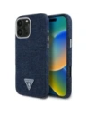 Guess Denim Triangle Logo MagSafe Apple iPhone 16 Pro Max kék