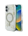 Kup Etui Guess Resin Flowers Glitter MagSafe do Apple iPhone 16 beżowy - GUE4494 - {ean13} - Sklep Home Screen