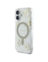 Kup Etui Guess Resin Flowers Glitter MagSafe do Apple iPhone 16 beżowy - GUE4494 - {ean13} - Sklep Home Screen