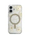 Kup Etui Guess Resin Flowers Glitter MagSafe do Apple iPhone 16 beżowy - GUE4494 - {ean13} - Sklep Home Screen