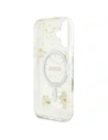 Kup Etui Guess Resin Flowers Glitter MagSafe do Apple iPhone 16 beżowy - GUE4494 - {ean13} - Sklep Home Screen