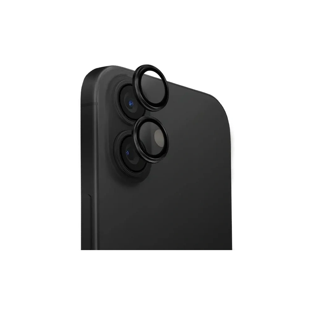 Szkło na obiektyw aparatu UNIQ Optix Aluminium Camera Lens Protector Apple iPhone 16 6.1" / 16 Plus 6.7" midnight black