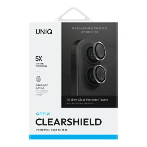 Kup Protector de lentilă pentru cameră UNIQ Optix Clear Apple iPhone 16 / 16 Plus cristal clar - UNIQ1516 - {ean13} - Sklep Home Screen