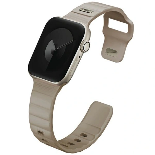 Kup UNIQ Stride Apple Watch Series1/2/3/4/5/6/7/8/9/SE/SE2 38/40/41mm FKM Gummiband blasses Khaki - UNIQ1520 - {ean13} - Sklep Home Screen