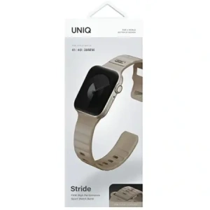 Kup Pasek UNIQ Stride Apple Watch Series1/2/3/4/5/6/7/8/9/SE/SE2 38/40/41mm FKM Rubber Strap khaki/pale khaki - UNIQ1520 - {ean13} - Sklep Home Screen