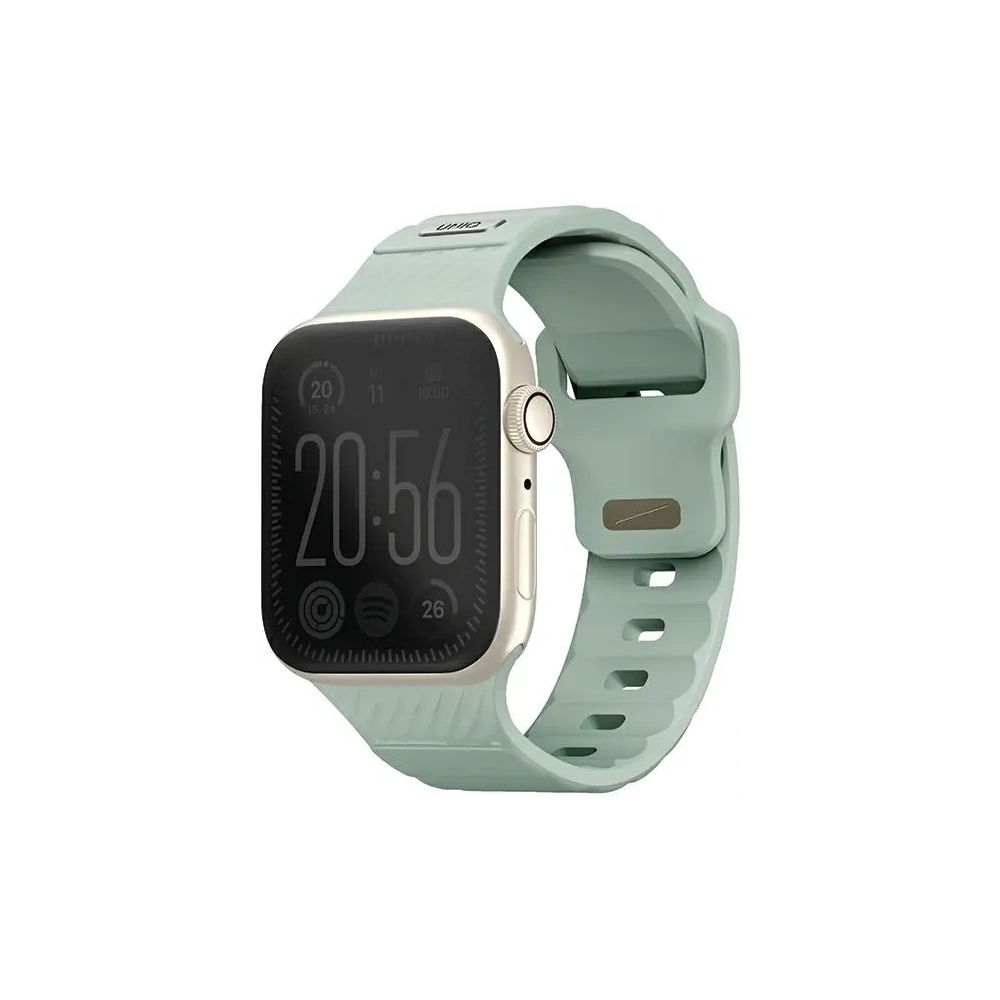 Pasek UNIQ Stride Apple Watch Series1/2/3/4/5/6/7/8/9/SE/SE2 38/40/41mm FKM Rubber Strap miętowy/iceplant green