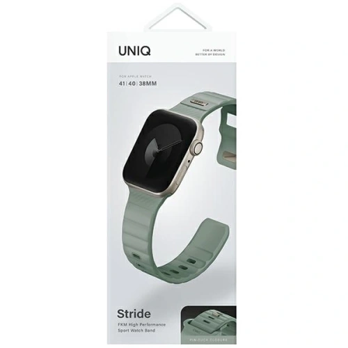Kup UNIQ Stride Apple Watch Series1/2/3/4/5/6/7/8/9/SE/SE2 38/40/41mm FKM gumi szíj jégnövény zöld - UNIQ1521 - {ean13} - Sklep Home Screen