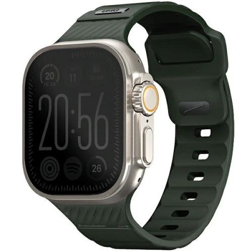 Kup UNIQ Stride Apple Watch Series1/2/3/4/5/6/7/8/9/SE/SE2/Ultra/Ultra 2 42/44/45/49mm FKM Gumi Szíj moha zöld - UNIQ1523 - {ean13} - Sklep Home Screen