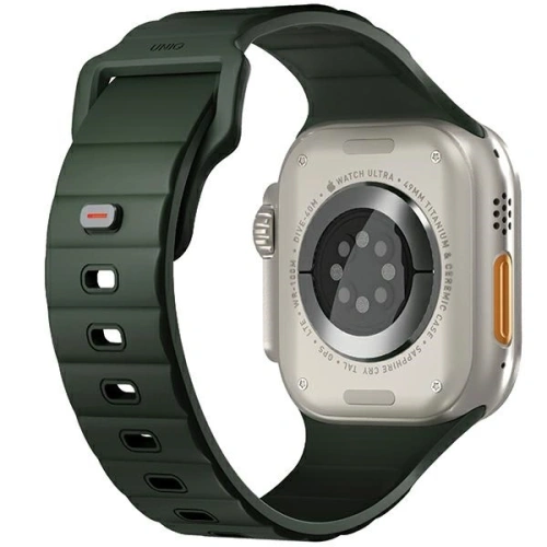 Kup UNIQ Stride Apple Watch Series1/2/3/4/5/6/7/8/9/SE/SE2/Ultra/Ultra 2 42/44/45/49mm FKM Gumi Szíj moha zöld - UNIQ1523 - {ean13} - Sklep Home Screen