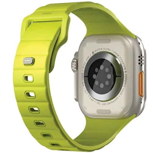 Kup UNIQ Stride Apple Watch Series1/2/3/4/5/6/7/8/9/SE/SE2/Ultra/Ultra 2 42/44/45/49mm FKM gumi szíj lime zöld - UNIQ1524 - {ean13} - Sklep Home Screen
