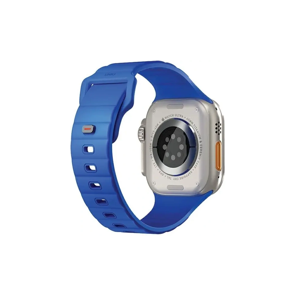 Pasek UNIQ Stride Apple Watch Series1/2/3/4/5/6/7/8/9/SE/SE2/Ultra/Ultra 2 42/44/45/49mm FKM Rubber Strap niebieski/cobalt blue