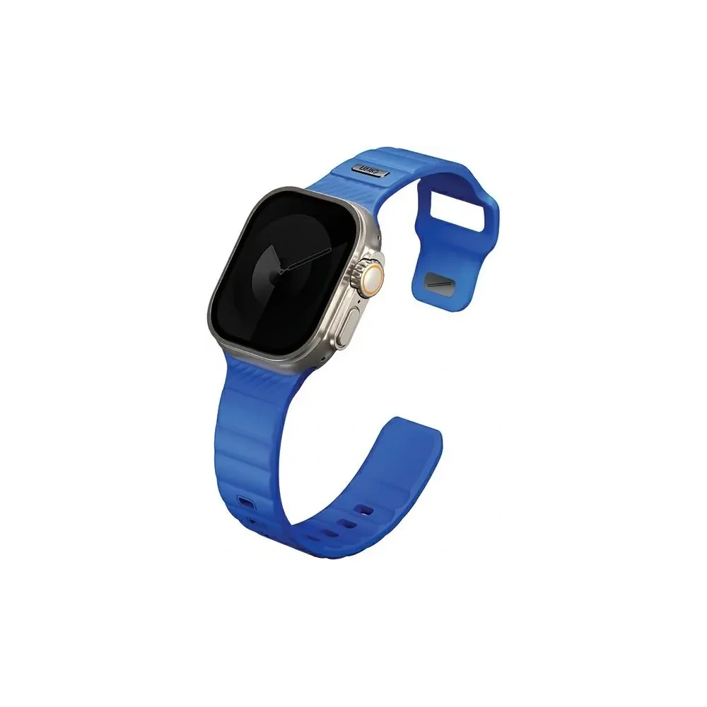 Pasek UNIQ Stride Apple Watch Series1/2/3/4/5/6/7/8/9/SE/SE2/Ultra/Ultra 2 42/44/45/49mm FKM Rubber Strap niebieski/cobalt blue