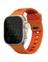 UNIQ Stride Apple Watch Series1/2/3/4/5/6/7/8/9/SE/SE2/Ultra/Ultra 2 42/44/45/49mm FKM Rubber Strap volt orange