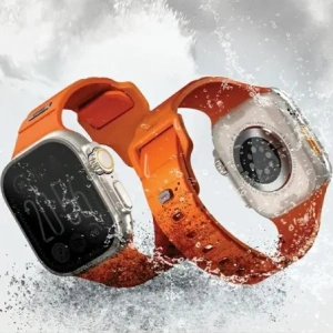Kup Pasek UNIQ Stride Apple Watch Series1/2/3/4/5/6/7/8/9/SE/SE2/Ultra/Ultra 2 42/44/45/49mm FKM Rubber Strap pomarańczowy/volt orange - UNIQ1526 - {ean13} - Sklep Home Screen